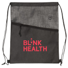 Tonal Heathered Non Woven Drawstring Backpack Tonal Heathered Non Woven Drawstring Backpack
