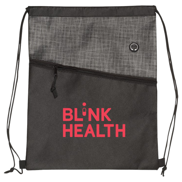 Tonal Heathered Non Woven Drawstring Backpack Tonal Heathered Non Woven Drawstring Backpack
